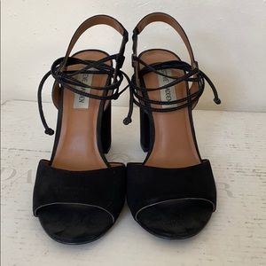 Steve Madden Chunky Suede Heeled Sandals
